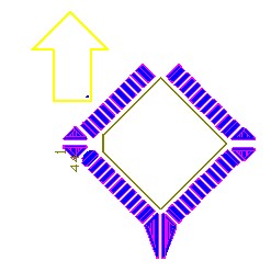 OFP和PLCC型集成塊如采用紅膠工藝過波峰,需采用斜角45度方式擺放，且每邊的最后一個引腳均需添加盜錫焊盤